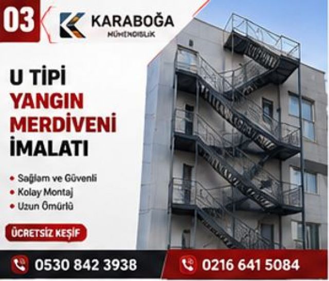 İstanbul Makaralı Yangın Merdiveni İmalatı ve Yangın Kapısı Fiyatları
